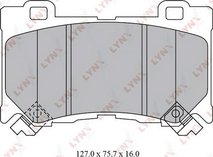 LYNXauto BD-5742 - Гальмівні колодки, дискові гальма autozip.com.ua