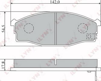 LYNXauto BD-5734 - Гальмівні колодки, дискові гальма autozip.com.ua