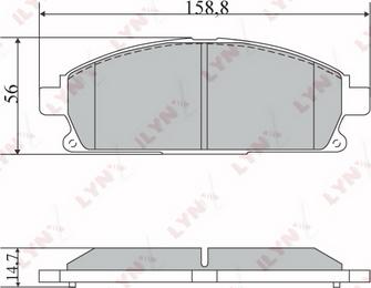 LYNXauto BD-5729 - Гальмівні колодки, дискові гальма autozip.com.ua