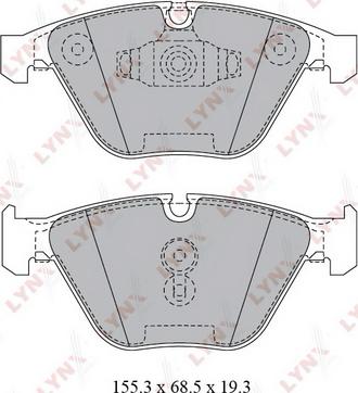 LYNXauto BD-1423 - Гальмівні колодки, дискові гальма autozip.com.ua