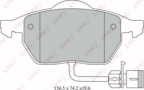 LYNXauto BD-1209 - Гальмівні колодки, дискові гальма autozip.com.ua