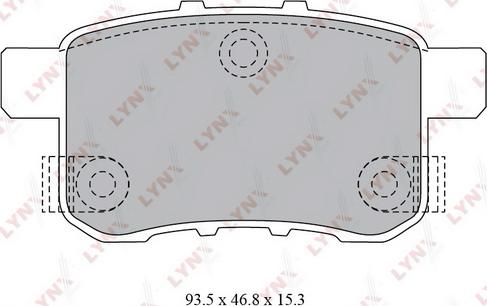 LYNXauto BD-3431 - Гальмівні колодки, дискові гальма autozip.com.ua