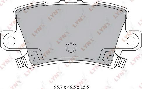 LYNXauto BD-3432 - Гальмівні колодки, дискові гальма autozip.com.ua