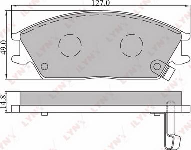 LYNXauto BD-3601 - Гальмівні колодки, дискові гальма autozip.com.ua