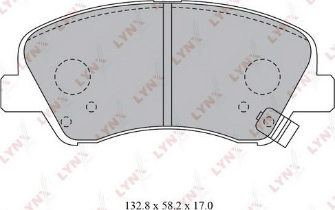 LYNXauto BD-3619 - Гальмівні колодки, дискові гальма autozip.com.ua