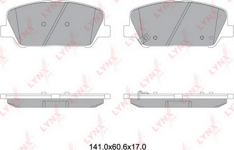 LYNXauto BD-3631 - Гальмівні колодки, дискові гальма autozip.com.ua