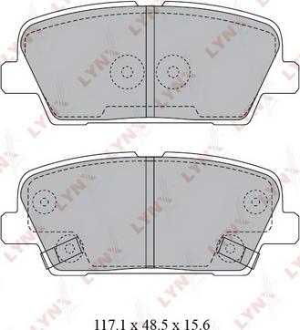 LYNXauto BD-3623 - Гальмівні колодки, дискові гальма autozip.com.ua