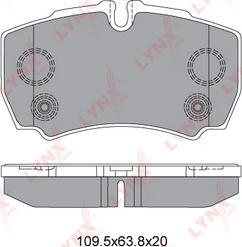 LYNXauto BD-3035 - Гальмівні колодки, дискові гальма autozip.com.ua