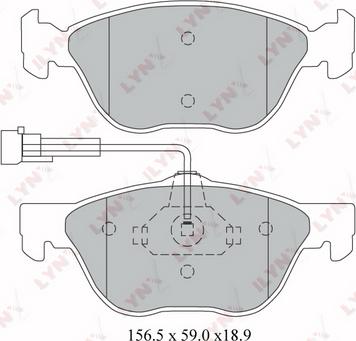 Frigair X40576 - Гальмівні колодки, дискові гальма autozip.com.ua