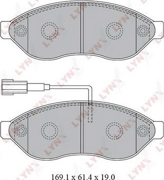 MEC-Diesel 570006 - Гальмівні колодки, дискові гальма autozip.com.ua