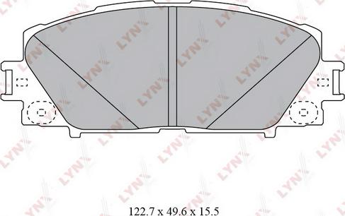 LYNXauto BD-7550 - Гальмівні колодки, дискові гальма autozip.com.ua