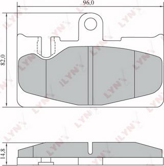 LYNXauto BD-7569 - Гальмівні колодки, дискові гальма autozip.com.ua