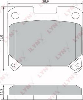 LYNXauto BD-7562 - Гальмівні колодки, дискові гальма autozip.com.ua