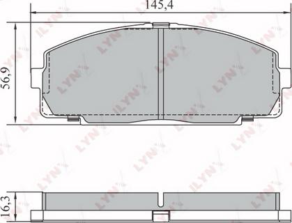 LYNXauto BD-7582 - Гальмівні колодки, дискові гальма autozip.com.ua