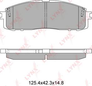 LYNXauto BD-7602 - Гальмівні колодки, дискові гальма autozip.com.ua