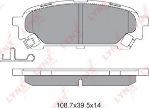 LYNXauto BD-7113 - Гальмівні колодки, дискові гальма autozip.com.ua