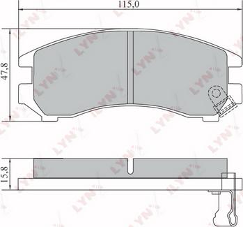 BENDIX 572236 - Гальмівні колодки, дискові гальма autozip.com.ua