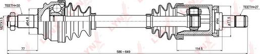 LYNXauto CD-1415 - Приводний вал autozip.com.ua