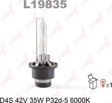 LYNXauto L19835 - Лампа розжарювання, фара дальнього світла autozip.com.ua