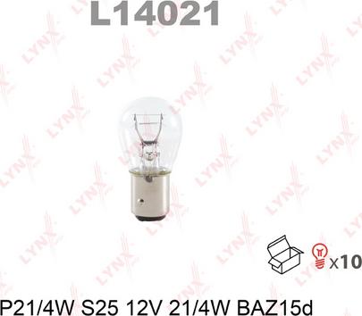 LYNXauto L14021 - Лампа розжарювання autozip.com.ua