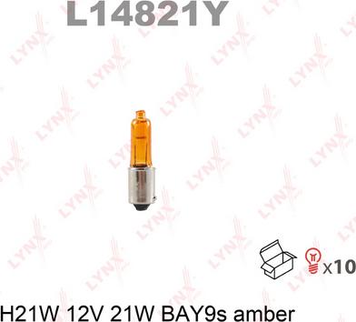 LYNXauto L14821Y - Лампа розжарювання autozip.com.ua