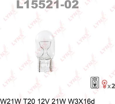 LYNXauto L15521-02 - Лампа розжарювання autozip.com.ua