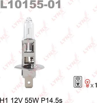 LYNXauto L10155-01 - Лампа розжарювання, фара дальнього світла autozip.com.ua