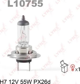 LYNXauto L10755 - Лампа розжарювання, фара дальнього світла autozip.com.ua