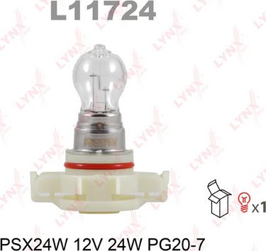 LYNXauto L11724 - Лампа розжарювання, протитуманні фари autozip.com.ua