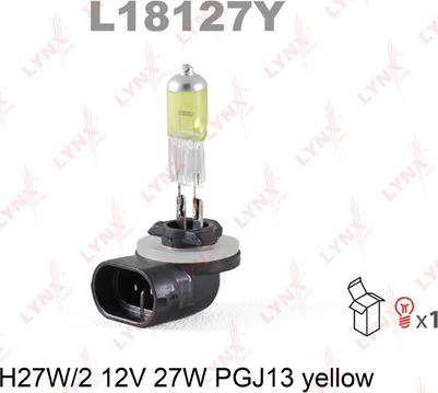 LYNXauto L18127Y - Лампа розжарювання, протитуманні фари autozip.com.ua