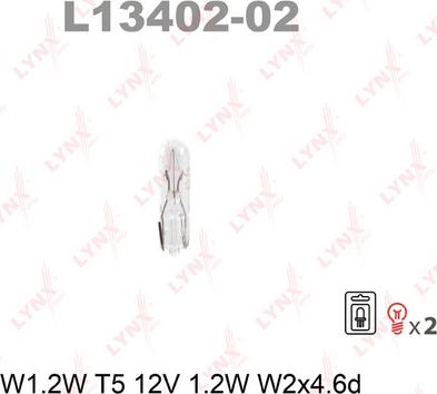 LYNXauto L13402-02 - Лампа розжарювання autozip.com.ua