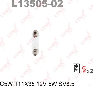 LYNXauto L13505-02 - Лампа розжарювання autozip.com.ua