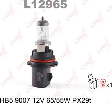 LYNXauto L12965 - Лампа розжарювання, фара дальнього світла autozip.com.ua