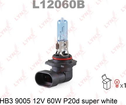 LYNXauto L12060B - Лампа розжарювання, фара дальнього світла autozip.com.ua