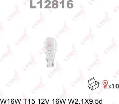 LYNXauto L12816 - Лампа розжарювання autozip.com.ua