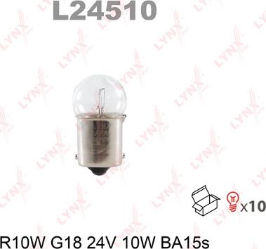 LYNXauto L24510 - Лампа розжарювання autozip.com.ua