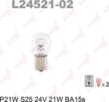 LYNXauto L24521-02 - Лампа розжарювання autozip.com.ua