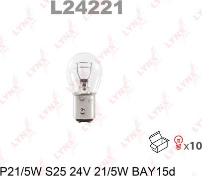 LYNXauto L24221 - Лампа розжарювання autozip.com.ua