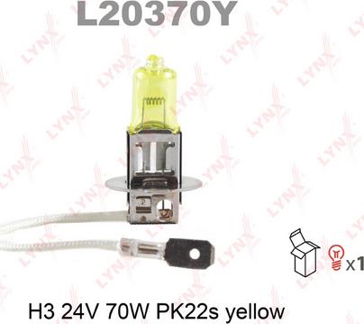 LYNXauto L20370Y - Лампа розжарювання, протитуманні фари autozip.com.ua