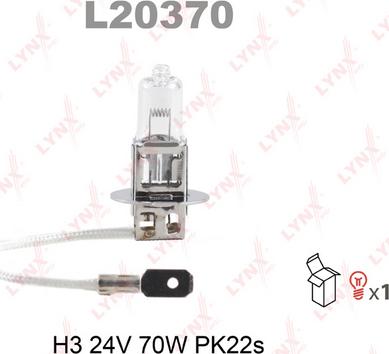 LYNXauto L20370 - Лампа розжарювання, фара дальнього світла autozip.com.ua