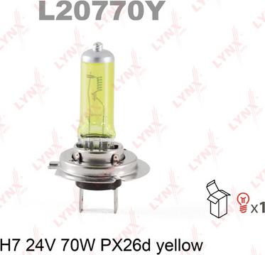 LYNXauto L20770Y - Лампа розжарювання, протитуманні фари autozip.com.ua