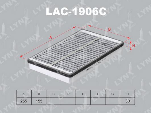 LYNXauto LAC-1906C - Фільтр, повітря у внутрішній простір autozip.com.ua