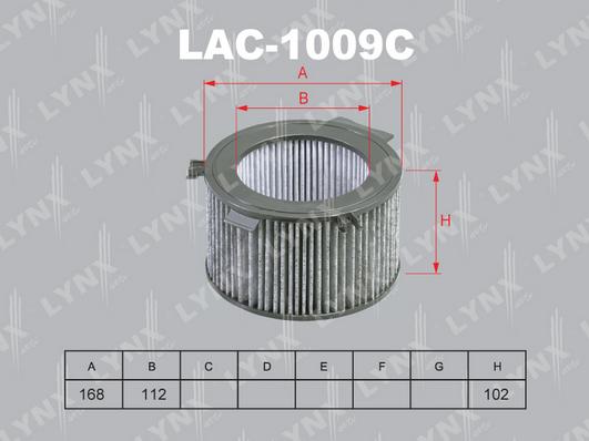 LYNXauto LAC-1009C - Фільтр, повітря у внутрішній простір autozip.com.ua