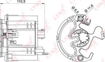 LYNXauto LF-983M - Паливний фільтр autozip.com.ua