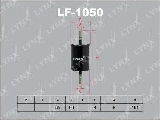 LYNXauto LF-1050 - Паливний фільтр autozip.com.ua