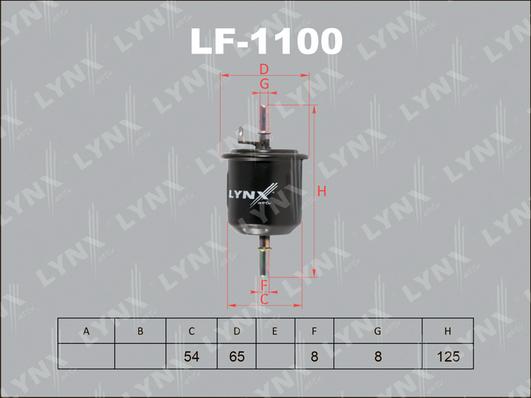 LYNXauto LF-1100 - Паливний фільтр autozip.com.ua