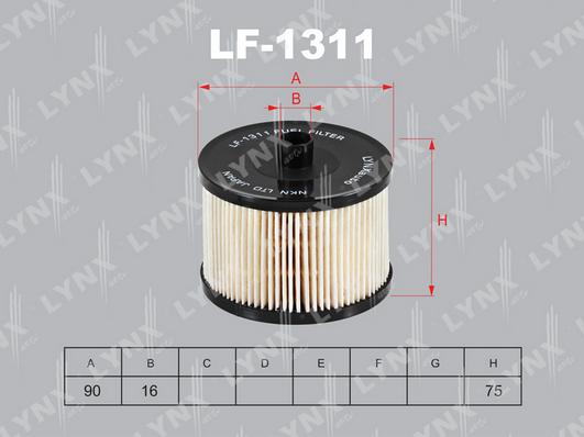 LYNXauto LF-1311 - Паливний фільтр autozip.com.ua