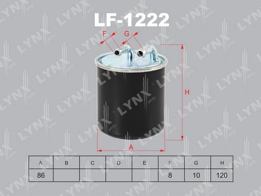 LYNXauto LF-1222 - Паливний фільтр autozip.com.ua