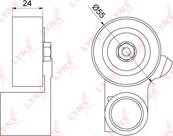 LYNXauto PB-1311 - Натяжна ролик, ремінь ГРМ autozip.com.ua