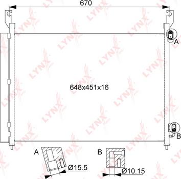LYNXauto RC-0429 - Конденсатор, кондиціонер autozip.com.ua